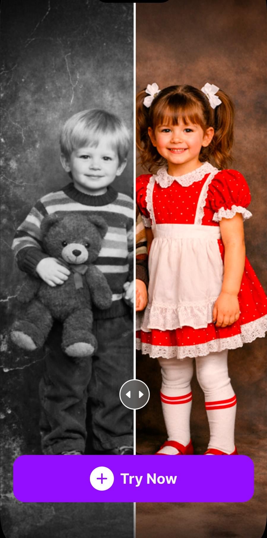 Old photo restoration in the Live Photo app
