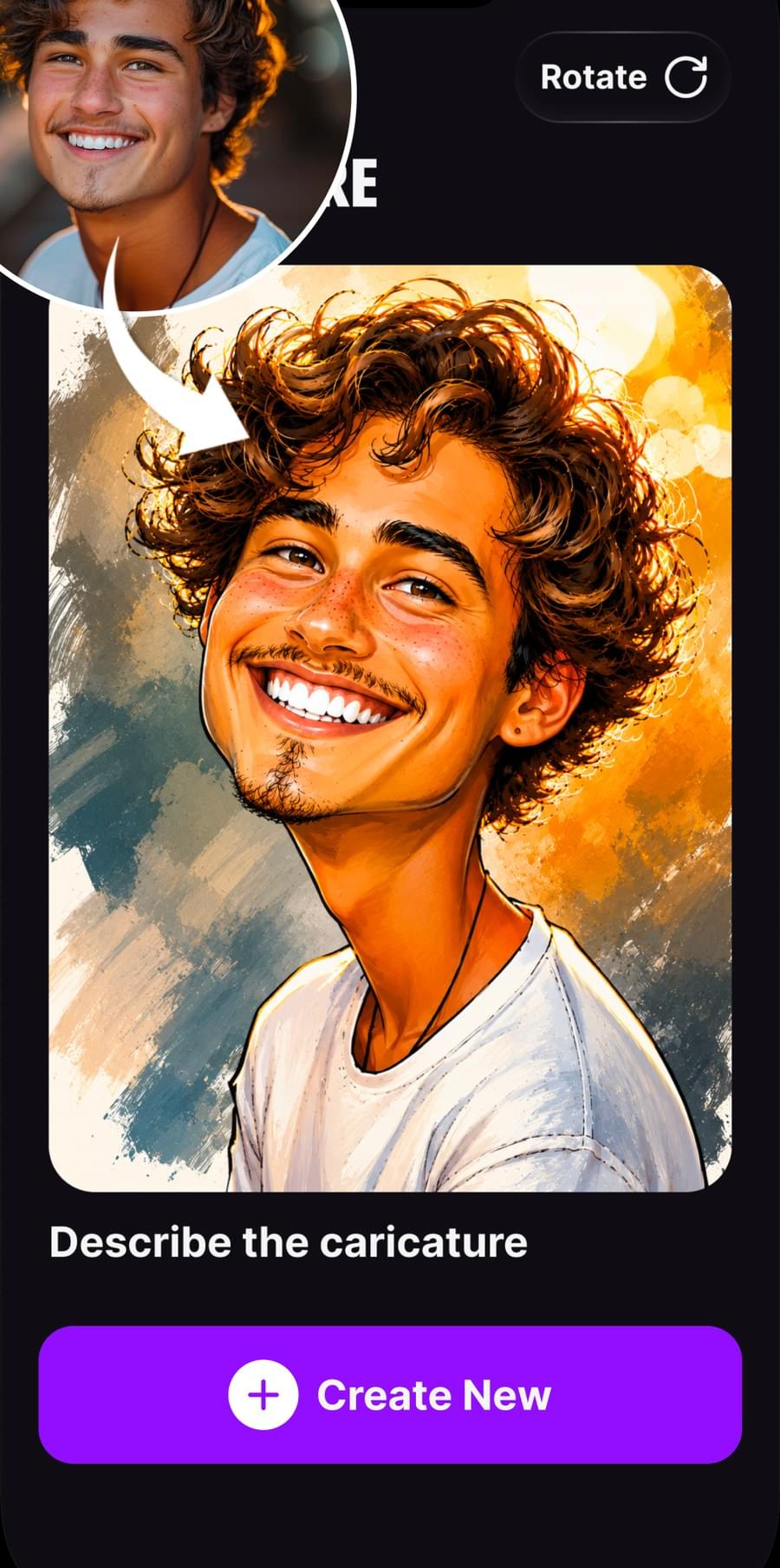 Cartoonify effect in the Live Photo app
