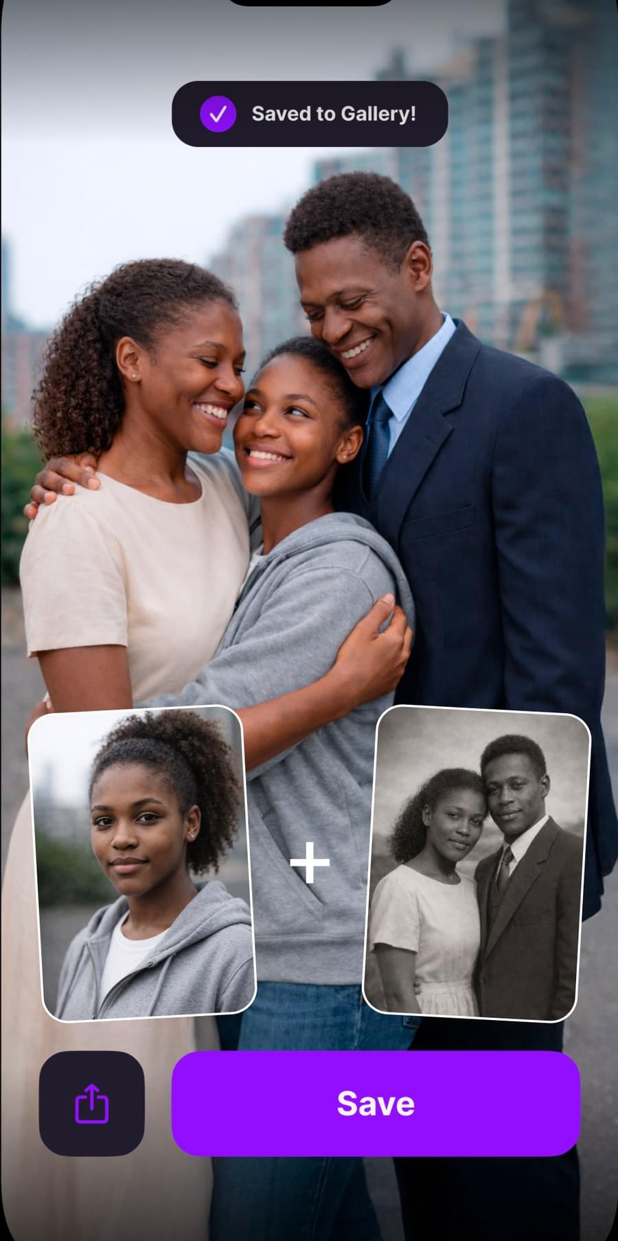 Family Reunion effect in the Live Photo app
